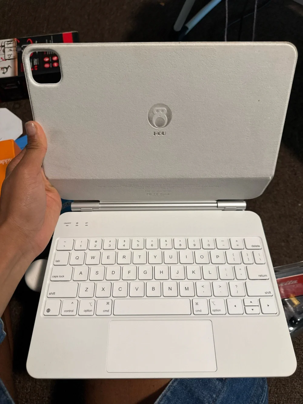 Apple White Bluetooth Keyboard Case with Trackpad